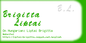 brigitta liptai business card